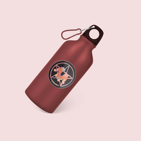 Pentagram Roller Skate Premium Vinyl Sticker, Roller Derby Hydroflask Sticker, Witch Roller Skating Gifts, Witchcraft Gifts